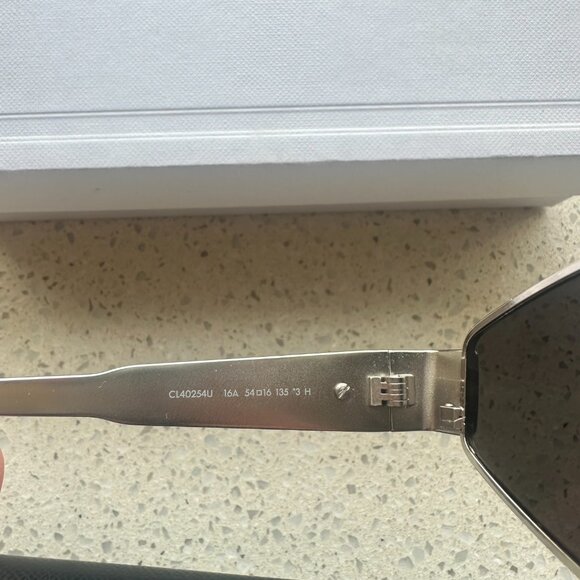 Celine Triomphe Round Metal & Acetate Sunglasses - Picture 7 of 9